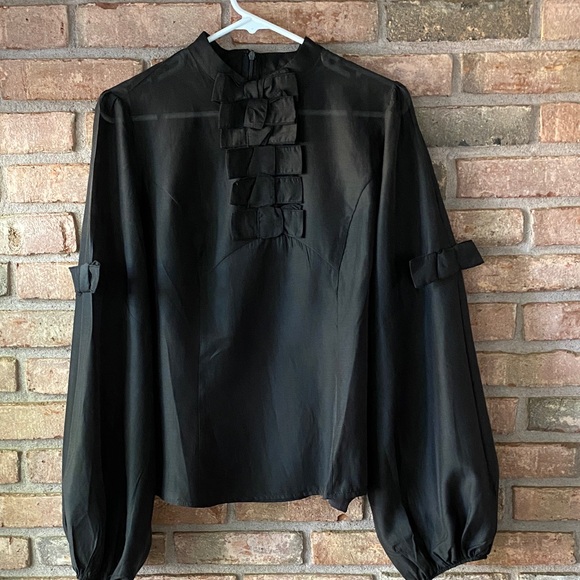 Elegant Black Women's Top with Tank - Picture 1 of 12